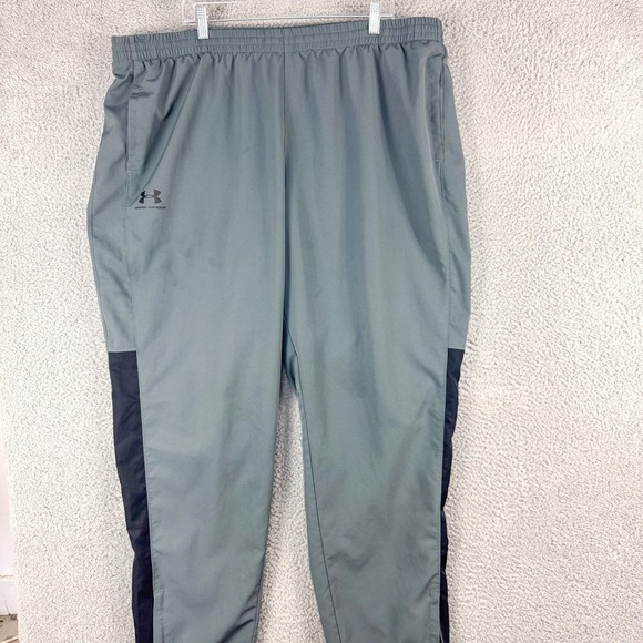 Under Armour Pants Mens 3XL‎ Tall Gray Loose Fit Track Athletic Joggers 1352031 - Picture 1 of 13
